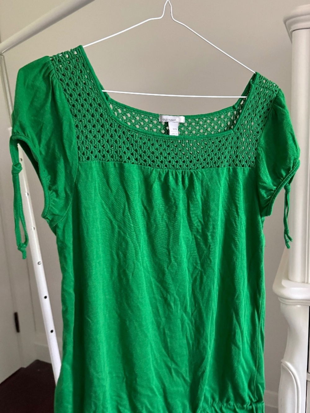 y2k Old Navy cap-sleeve lace summer blouse